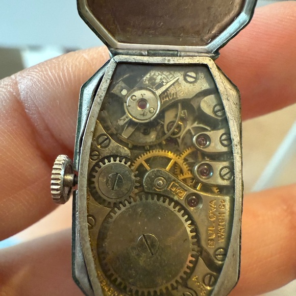 Bulova Silver-Tone Rectangular Watch - Picture 6 of 9